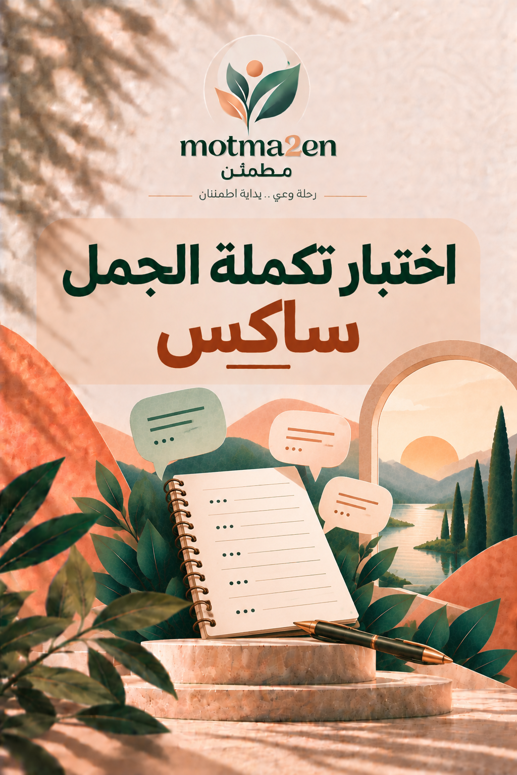 اختبار تكملة الجمل ساكس