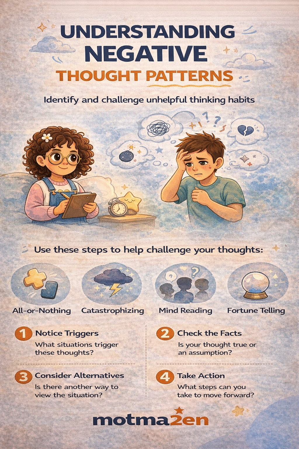 فهم أنماط الأفكار السلبية