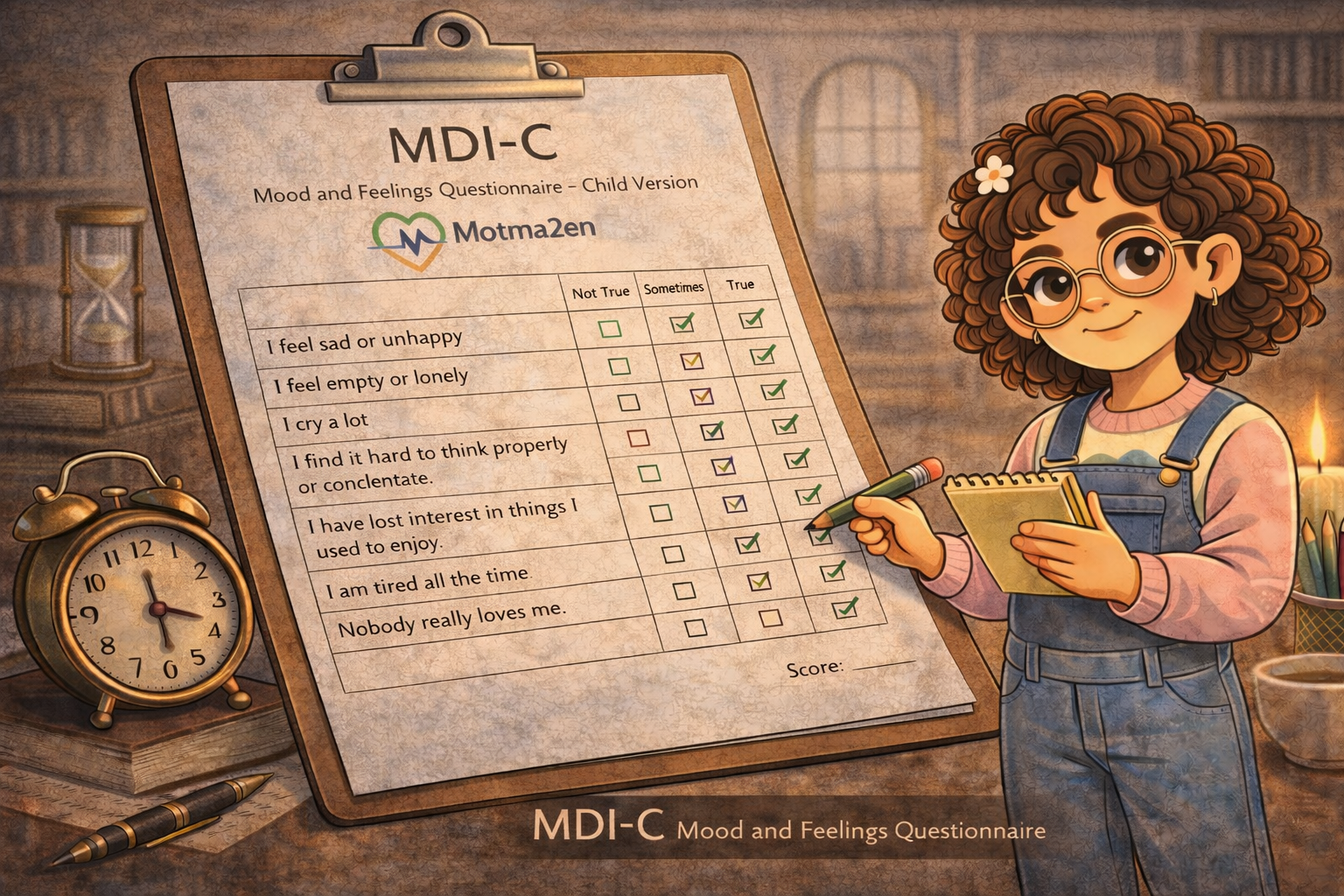 (MDI-C) مقياس الاكتئاب متعدّد الأبعاد للأطفال